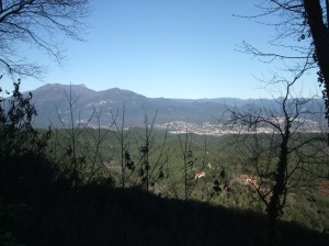 Vista de St. Martí del Montnegre i el Montseny al fons